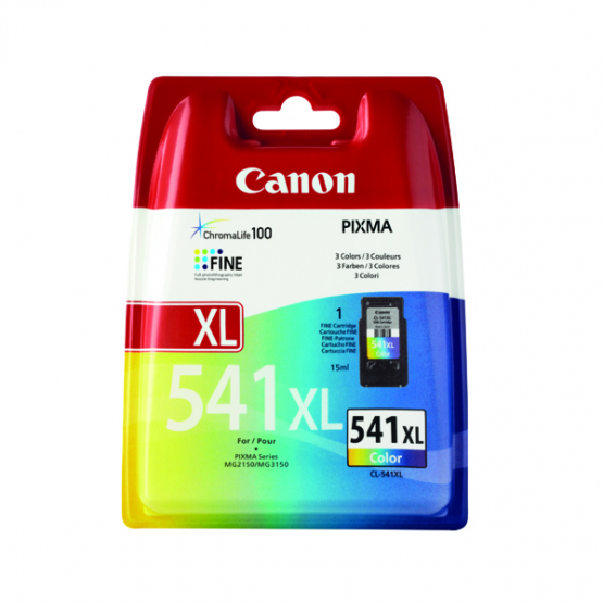 Canon CL-541 Tri-Colour Ink Cartridge - Cyan, Magenta, Yellow - High Capacity (5226B005) 
